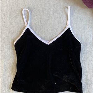 Velvet crop top